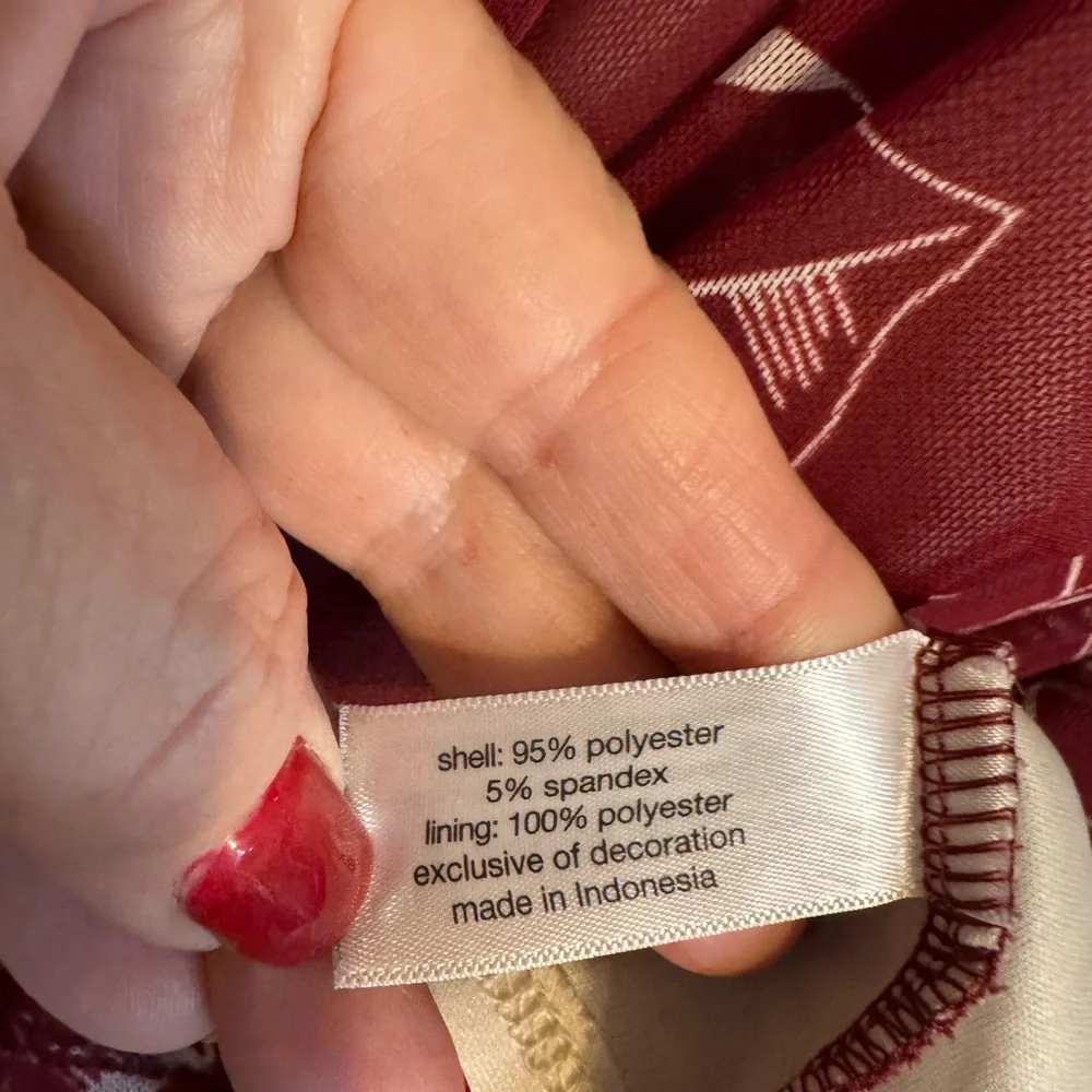 Lane Bryant Maroon / White Bat Wing Top   PLUS:  26/28 - Picture 6 of 8